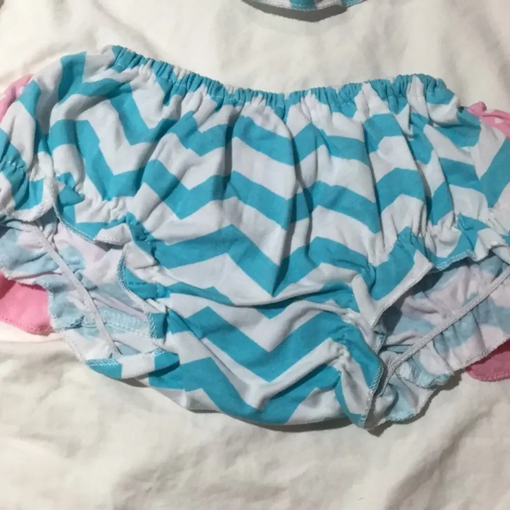 pastel swing open top back ruffled diaper cover